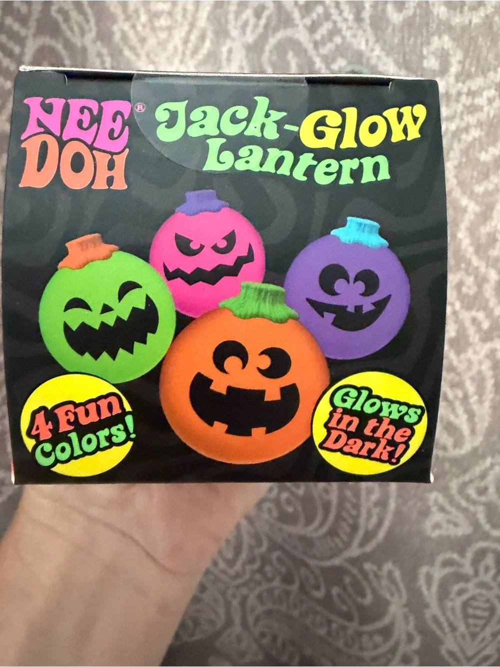 Nee Doh Jack-Glow Lantern - Red Glow Kids Toy